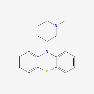 molecular formula C18H20N2S B14058888 10-(1-Methyl-3-piperidyl)phenothiazine CAS No. 101976-53-8