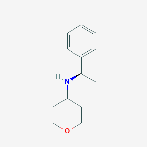 N-[(1R)-1-phenylethyl]oxan-4-amine