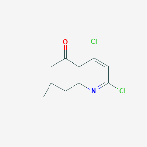 molecular formula C11H11Cl2NO B1405900 2,4-Dichloro-7,7-dimethyl-7,8-dihydroquinolin-5(6H)-one CAS No. 1630096-70-6