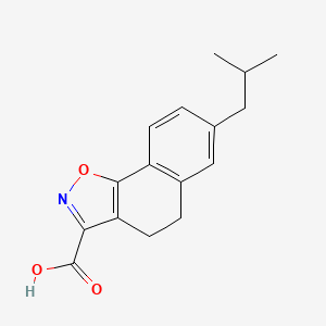 molecular formula C16H17NO3 B14059027 7-Isobutyl-4,5-dihydronaphtho[2,1-d]isoxazole-3-carboxylic acid 