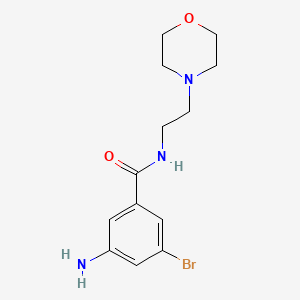3-amino-5-bromo-N-(2-morpholinoethyl)benzamide