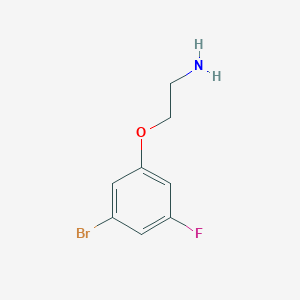 molecular formula C8H9BrFNO B1405910 2-(3-Bromo-5-fluorophenoxy)ethan-1-amine CAS No. 1427399-64-1