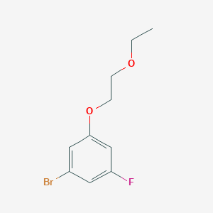 molecular formula C10H12BrFO2 B1405911 1-Bromo-3-(2-ethoxyethoxy)-5-fluorobenzene CAS No. 1523766-61-1