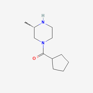 molecular formula C11H20N2O B1405914 (3S)-1-Cyclopentanecarbonyl-3-methylpiperazine CAS No. 1568016-06-7