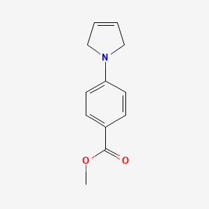 molecular formula C12H13NO2 B14059271 Methyl 4-(2,5-dihydropyrrol-1-yl)benzoate CAS No. 134031-03-1