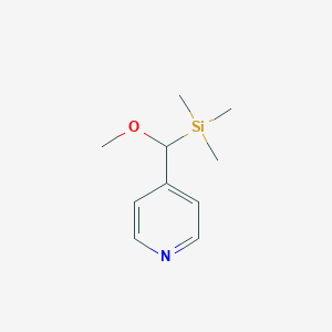 molecular formula C10H17NOSi B140593 4-(Methoxy(trimethylsilyl)methyl)pyridine CAS No. 138761-47-4