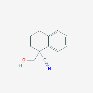 molecular formula C12H13NO B1405931 1-(Hydroxymethyl)-1,2,3,4-tetrahydronaphthalene-1-carbonitrile CAS No. 157736-48-6