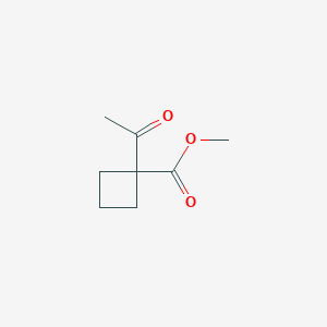 molecular formula C8H12O3 B1405933 Methyl 1-acetylcyclobutane-1-carboxylate CAS No. 1540220-96-9