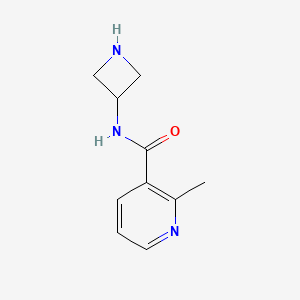 molecular formula C10H13N3O B1405935 N-(氮杂环丁-3-基)-2-甲基吡啶-3-甲酰胺 CAS No. 1515754-37-6