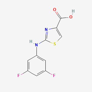 2-[(3,5-Difluorophenyl)amino]-1,3-thiazole-4-carboxylic acid