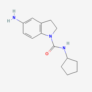 5-Amino-N-cyclopentyl-2,3-dihydro-1H-indole-1-carboxamide