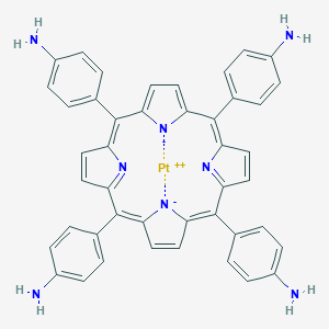 molecular formula C44H32N8Pt B140595 Platinum(2+);4-[10,15,20-tris(4-aminophenyl)porphyrin-22,24-diid-5-yl]aniline CAS No. 146423-68-9