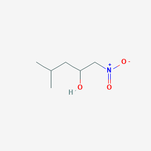 molecular formula C6H13NO3 B14059505 2-Pentanol, 4-methyl-1-nitro- CAS No. 102014-44-8