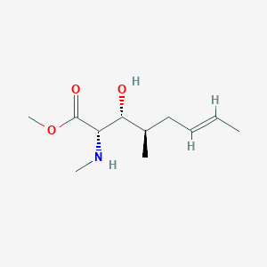 molecular formula C11H21NO3 B14059574 Methyl (2S,3R,4R,6E)-3-hydroxy-2-(methylamino)-4-methyl-6-octenoate 