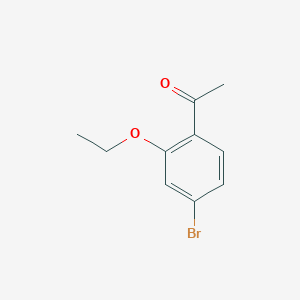 molecular formula C10H11BrO2 B1405959 1-(4-Bromo-2-ethoxyphenyl)ethan-1-one CAS No. 1553597-45-7