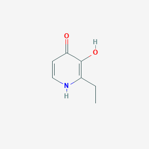 molecular formula C7H9NO2 B140596 2-ethyl-3-hydroxypyridin-4(1H)-one CAS No. 125757-81-5