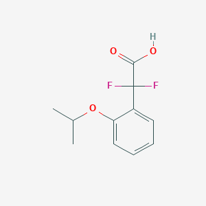 molecular formula C11H12F2O3 B1405961 2,2-Difluoro-2-[2-(propan-2-yloxy)phenyl]acetic acid CAS No. 1514825-08-1