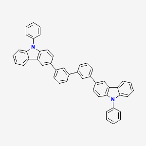 molecular formula C48H32N2 B14059629 3,3'-Bis(9-phenyl-9H-carbazol-3-yl)-1,1'-biphenyl 