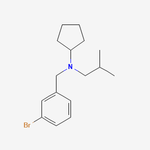 B1405969 N-[(3-bromophenyl)methyl]-N-(2-methylpropyl)cyclopentanamine CAS No. 1502674-98-7
