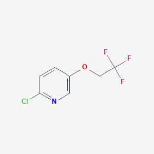 molecular formula C7H5ClF3NO B1405970 2-Chloro-5-(2,2,2-trifluoroethoxy)pyridine CAS No. 1526527-44-5