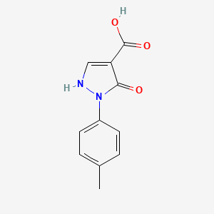 molecular formula C11H10N2O3 B1405972 5-Hydroxy-1-(4-methylphenyl)-1h-pyrazole-4-carboxylic acid CAS No. 1368456-42-1