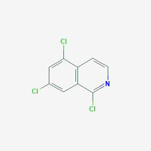 molecular formula C9H4Cl3N B1405973 1,5,7-三氯异喹啉 CAS No. 1420794-66-6