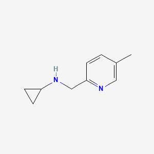 molecular formula C10H14N2 B1405977 N-[(5-methylpyridin-2-yl)methyl]cyclopropanamine CAS No. 1505926-86-2