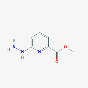 molecular formula C7H9N3O2 B14059783 Methyl 6-hydrazineylpicolinate 