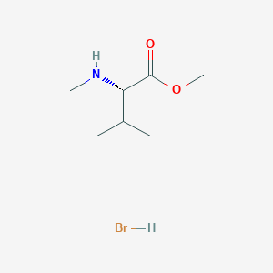 molecular formula C7H16BrNO2 B14059818 Methyl N-methyl-L-valinate hydrobromide 