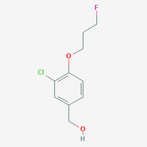 molecular formula C10H12ClFO2 B1405982 (3-Chloro-4-(3-fluoropropoxy)phenyl)methanol CAS No. 1499536-44-5