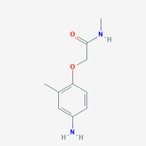 molecular formula C10H14N2O2 B1405988 2-(4-氨基-2-甲基苯氧基)-N-甲基乙酰胺 CAS No. 1535973-20-6