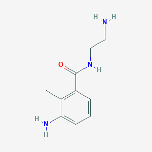 molecular formula C10H15N3O B1405990 3-氨基-N-(2-氨基乙基)-2-甲基苯甲酰胺 CAS No. 1537064-34-8