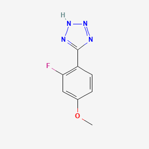 molecular formula C8H7FN4O B1405994 5-(2-Fluoro-4-methoxyphenyl)-1H-tetrazole CAS No. 1522399-03-6