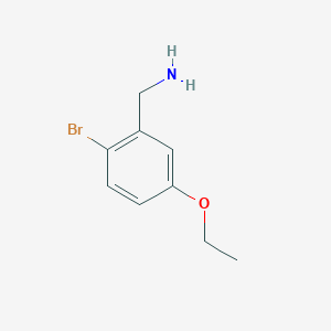 molecular formula C9H12BrNO B1405998 (2-Bromo-5-ethoxyphenyl)methanamine CAS No. 1511487-34-5