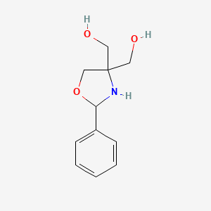 molecular formula C11H15NO3 B14060007 (2-Phenyloxazolidine-4,4-diyl)dimethanol 
