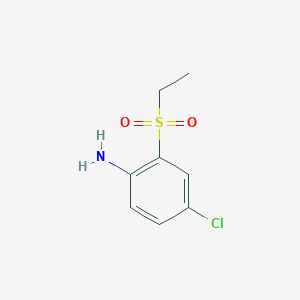 molecular formula C8H10ClNO2S B1406001 4-Chloro-2-ethanesulfonylphenylamine CAS No. 860532-14-5