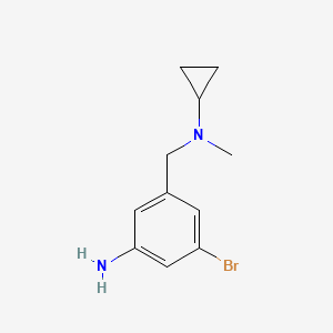 3-Bromo-5-{[cyclopropyl(methyl)amino]methyl}aniline