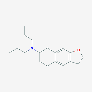 molecular formula C18H27NO B140602 7-(N,N-Dipropylamino)-5,6,7,8-tetrahydronaphtho(2,3-b)dihydro-2,3-furan CAS No. 157622-55-4