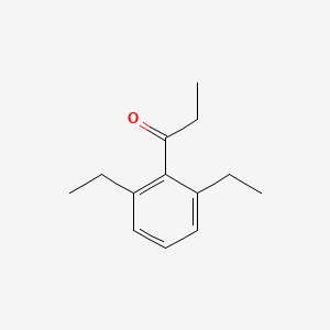 molecular formula C13H18O B14060269 1-(2,6-Diethylphenyl)propan-1-one 