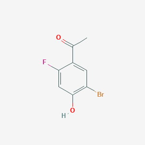 molecular formula C8H6BrFO2 B1406030 5'-Bromo-2'-fluoro-4'-hydroxyacetophenone CAS No. 1503357-95-6