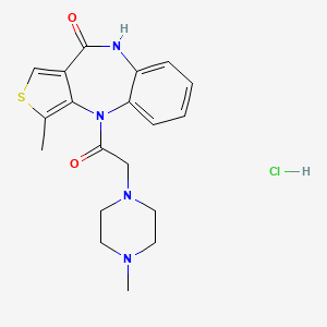 molecular formula C19H23ClN4O2S B14060343 Telenzepine hydrochloride CAS No. 127519-18-0