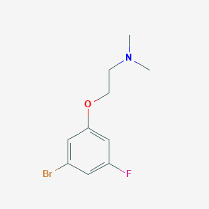 molecular formula C10H13BrFNO B1406035 2-(3-Bromo-5-fluorophenoxy)-N,N-dimethylethan-1-amine CAS No. 1520999-22-7
