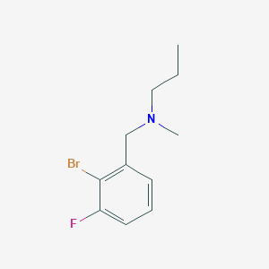 molecular formula C11H15BrFN B1406041 (2-Bromo-3-fluorobenzyl)-methylpropylamine CAS No. 1542910-69-9