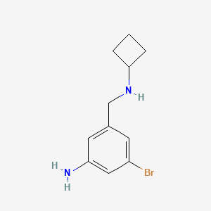 molecular formula C11H15BrN2 B1406043 3-Bromo-5-[(cyclobutylamino)methyl]aniline CAS No. 1510222-80-6