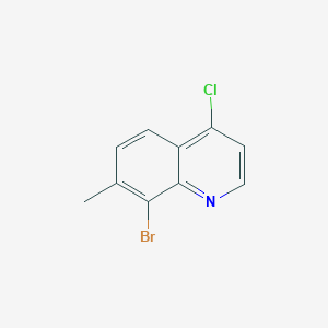 molecular formula C10H7BrClN B1406046 8-Bromo-4-chloro-7-methylquinoline CAS No. 1388027-41-5