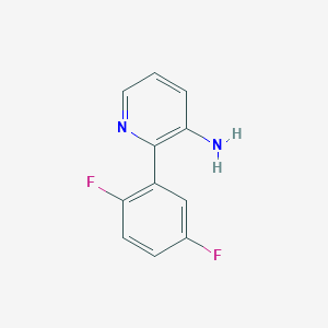 molecular formula C11H8F2N2 B1406049 2-(2,5-Difluorophenyl)pyridin-3-amine CAS No. 1556511-60-4