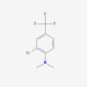 molecular formula C9H9BrF3N B1406050 2-bromo-N,N-dimethyl-4-(trifluoromethyl)aniline CAS No. 1369856-62-1