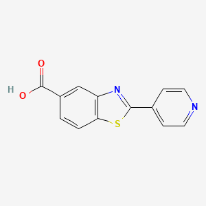 molecular formula C13H8N2O2S B1406051 2-(Pyridin-4-yl)benzo[d]thiazole-5-carboxylic acid CAS No. 51643-73-3