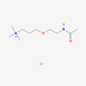 molecular formula C10H23ClN2O2 B140606 3-(2-acetamidoethoxy)propyl-trimethyl-azanium Chloride CAS No. 137044-11-2