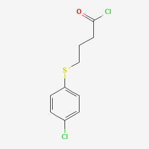 molecular formula C10H10Cl2OS B1406060 4-((4-Chlorophenyl)thio)butanoyl chloride CAS No. 89988-12-5